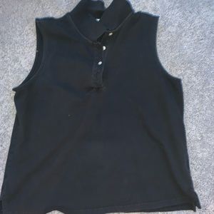 black collared tank top